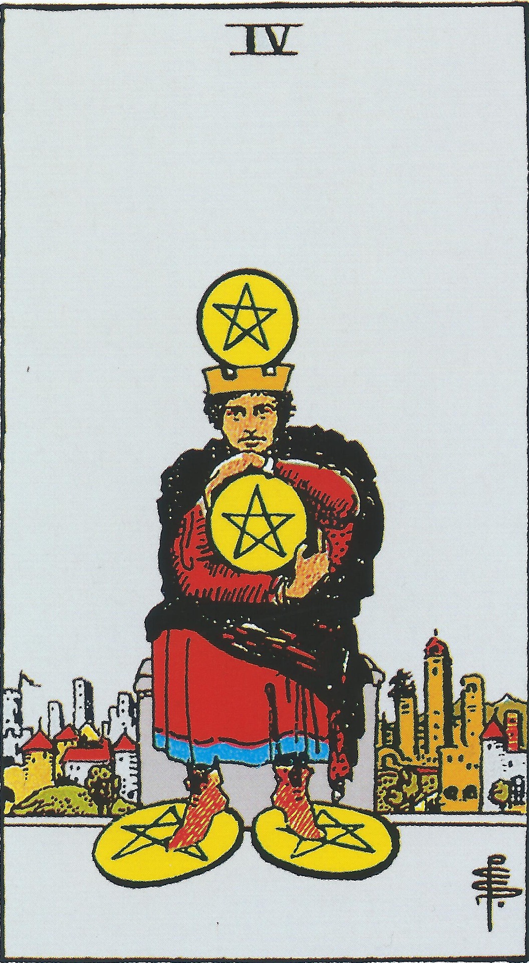 Four of Pentacles tarot card