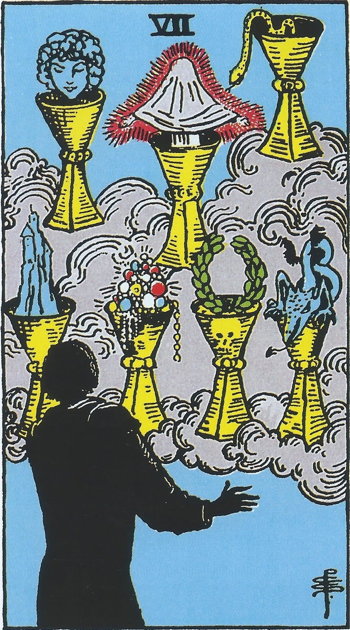 Seven of Cups tarot card